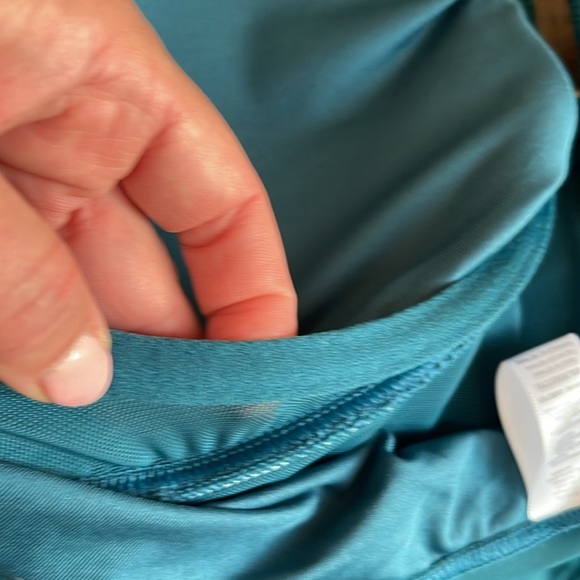 New DKNY V-Neck Ring One Piece Swimsuit with tummy control - Picture 12 of 17